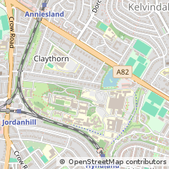 Map of Glasgow, Lanarkshire