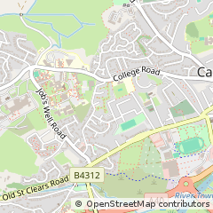 Map of Dyfed, Carmarthenshire