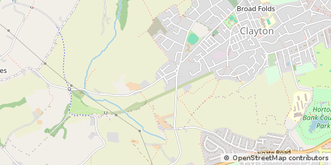Map of Bradford, West Yorkshire