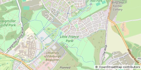 Map of Edinburgh, Midlothian