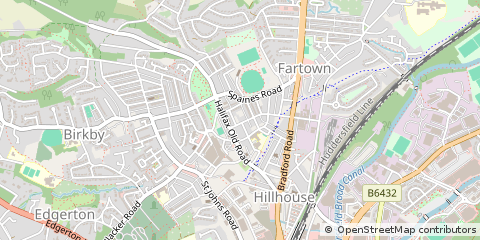 Map of Huddersfield