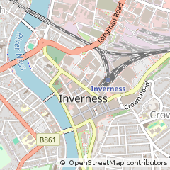 Map of Inverness, Inverness-shire