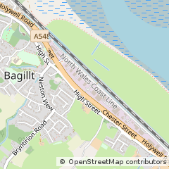 Map of Flint, Clwyd