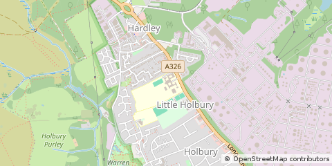 Map of Southampton, Hampshire