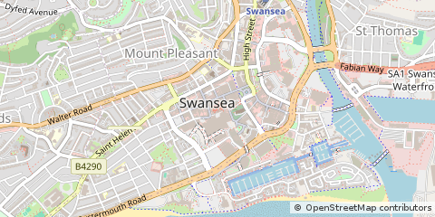 Map of Swansea