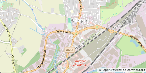 Map of Rotherham