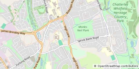 Map of Stoke-on-Trent, Staffordshire