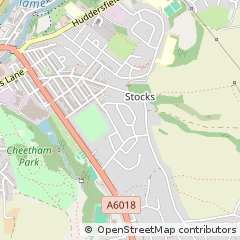 Map of Stalybridge, Cheshire