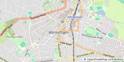 Map of Altrincham