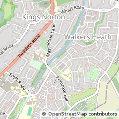 Map of Birmingham, West Midlands