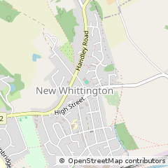 Map of Chesterfield, Derbyshire