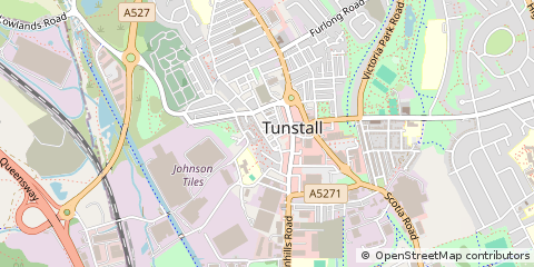 Map of Stoke-on-Trent, Staffordshire