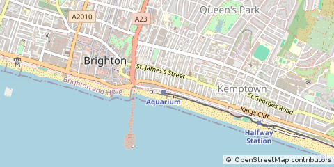 Map of Brighton, East Sussex