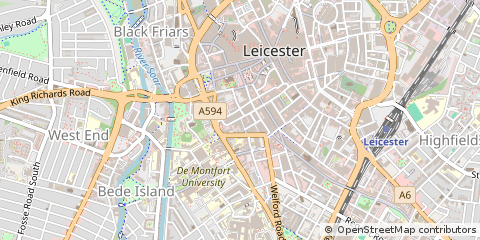 Map of Leicester