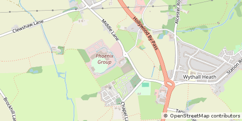 Map of Wythall, Birmingham