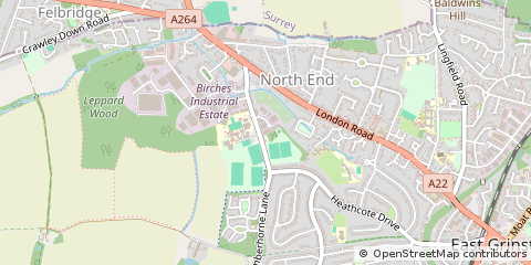 Map of East Grinstead, Sussex