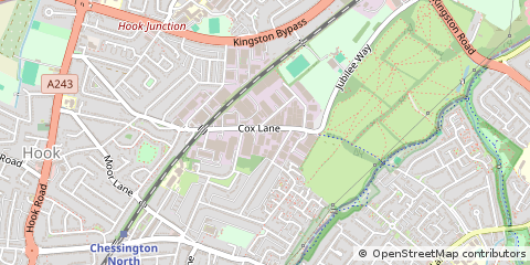 Map of Surrey