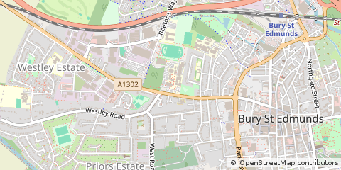 Map of Bury ST. Edmunds