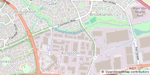 Map of Milton Keynes, Bucks