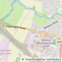 Map of Southam, Warwickshire
