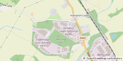 Map of Droitwich, Worcestershire