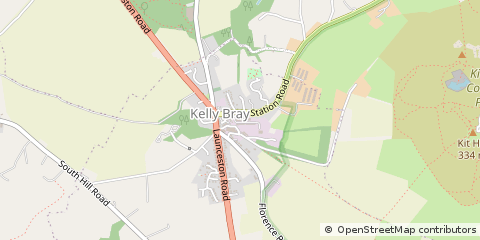Map of Callington, Cornwall