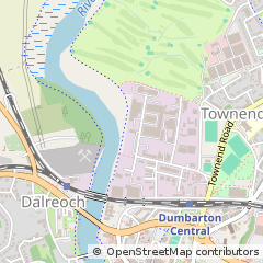 Map of Dumbarton, West Dunbartonshire