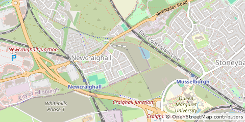 Map of Musselburgh, Midlothian
