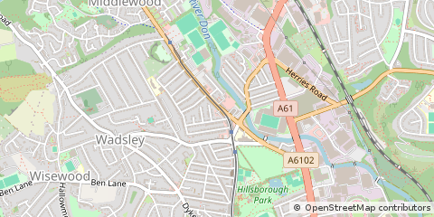 Map of Sheffield
