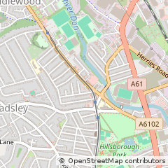 Map of Sheffield