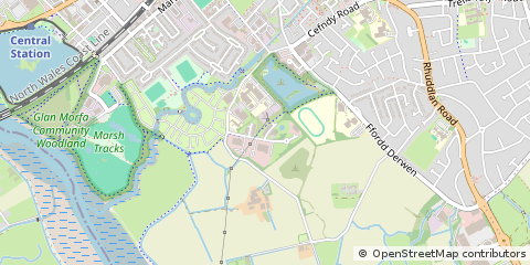 Map of Rhyl, Denbighshire