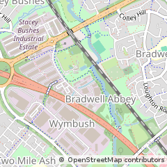 Map of Milton Keynes, Buckinghamshire