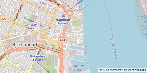 Map of Birkenhead