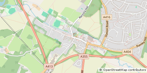 Map of Amersham, Buckinghamshire