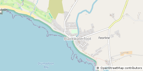 Map of Blackwaterfoot, Isle of Arran