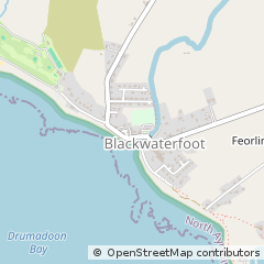 Map of Blackwaterfoot, Isle of Arran