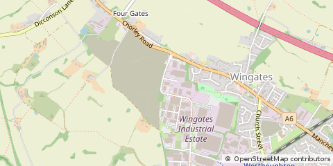 Map of Westhoughton Bolton, Lancs