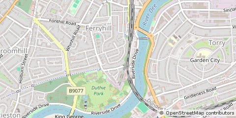 Map of Aberdeen