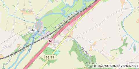 Map of Exeter, Devon