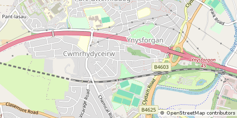 Map of Morriston, Swansea