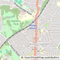 Map of Birmingham, West Midlands