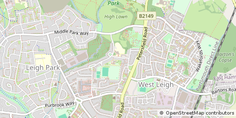 Map of Havant, Hampshire