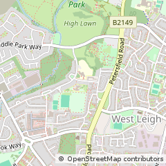 Map of Havant, Hampshire