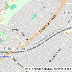 Map of Bournemouth, Dorset