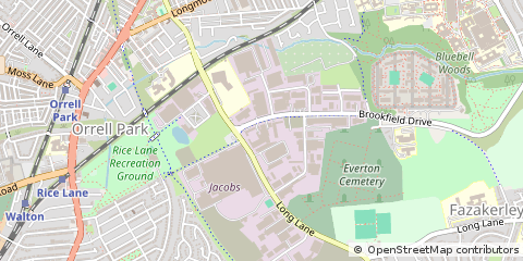 Map of Liverpool, Merseyside