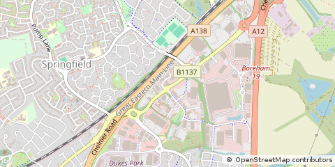 Map of Chelmsford, Essex