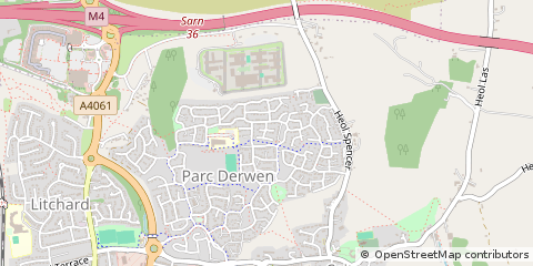 Map of Bridgend