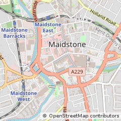 Map of Maidstone, Kent