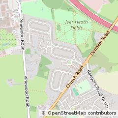 Map of Iver, Buckinghamshire