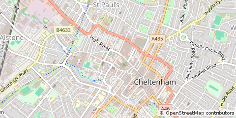 Map of Cheltenham